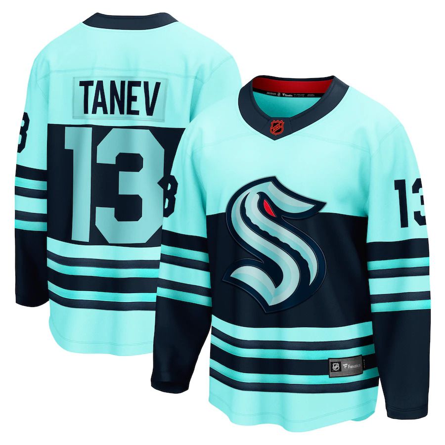 Men Seattle Kraken #13 Brandon Tanev Fanatics Branded Teal Special Edition Breakaway Player NHL Jersey